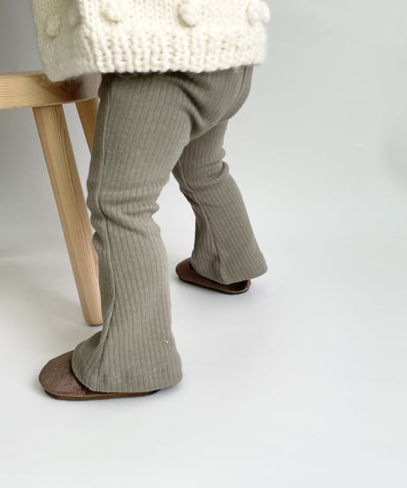 U ANDEL - flare pants (Moss green)