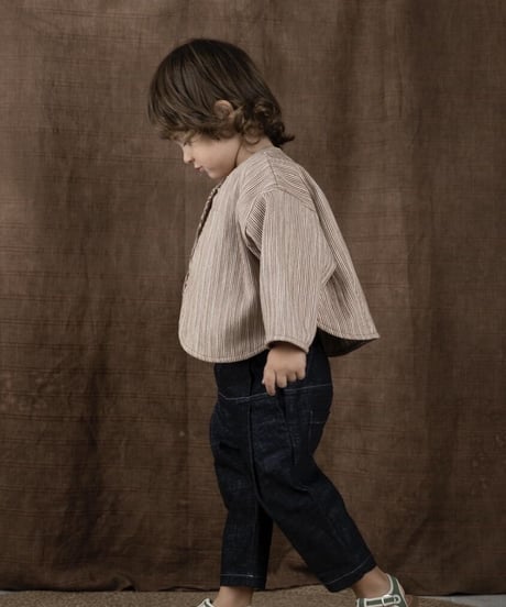 HELLO LUPO - E8 Trousers , high waister (Navy blue denim)