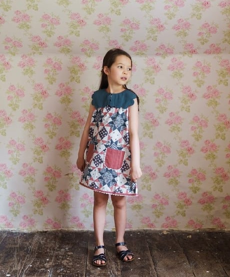 Little Cotton Clothes - Scalloped Collar in Pier Blue