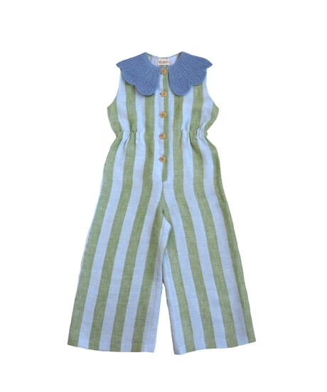 Kalinka - Cordelia Overall Pastel Stripe / Breeze