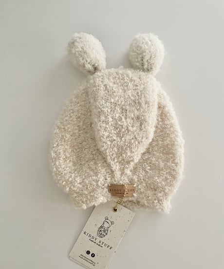 Kiddy Stuff - Boucle Bear Hat Ivory