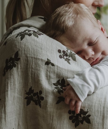 garbo&friends - Blackberry Muslin Swaddle Blanket