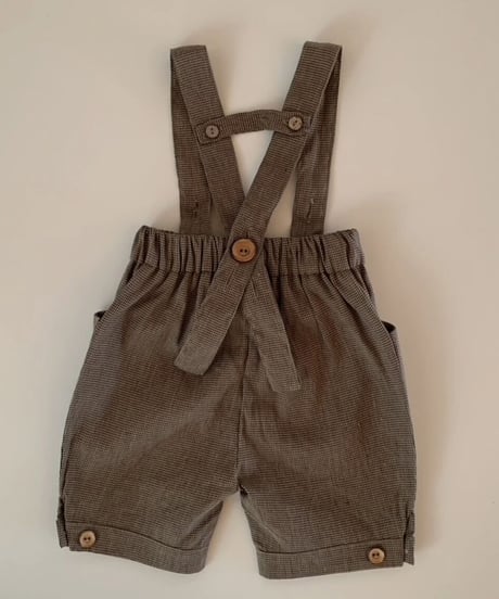 HELLO LUPO - Gigi shorts, brown houndstooth