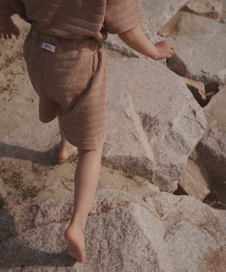 UANDEL - Relaxed Terry shorts (pink beige)