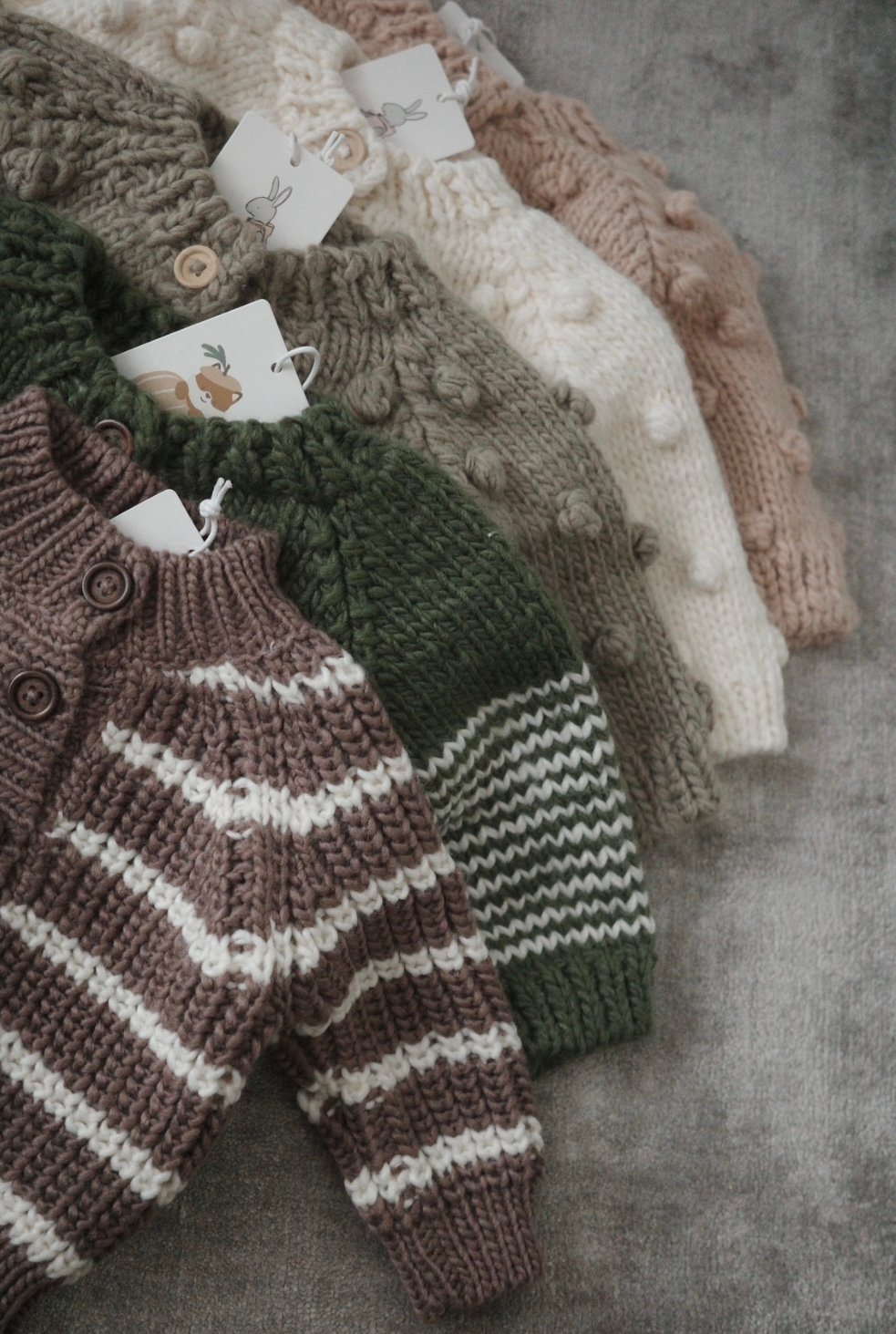 THE BLUEBERRY HILL - Popcorn Cardigan Flax | U