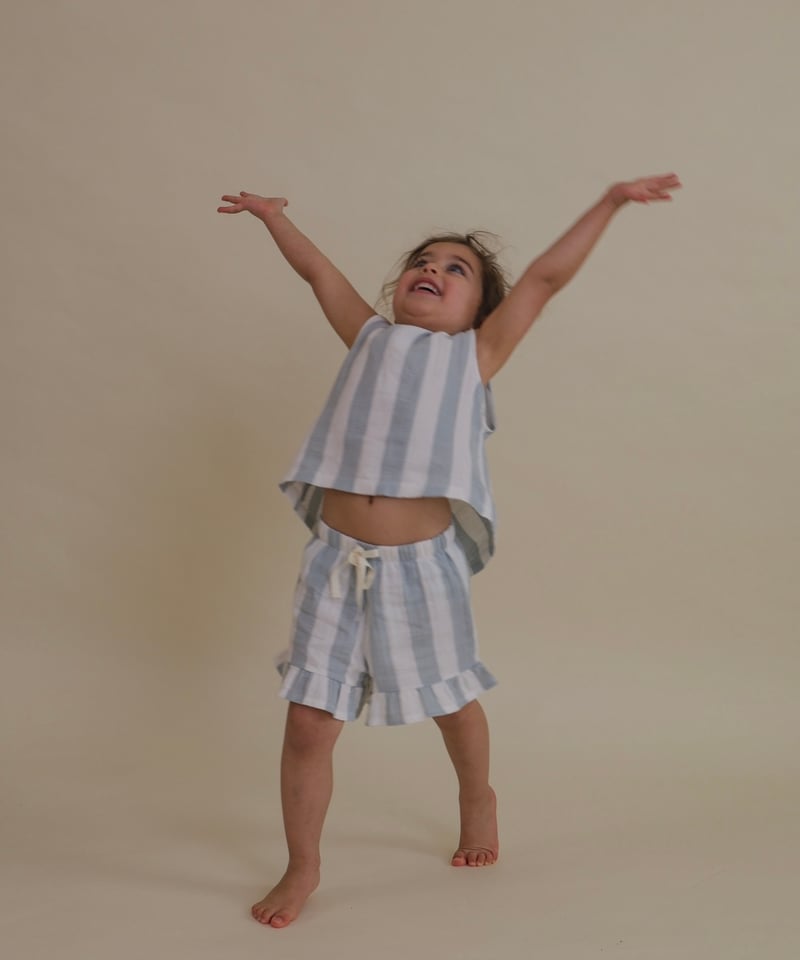 organic zoo - Sardine Stripes Frill Shorts | U