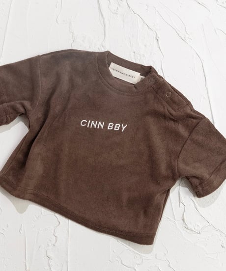 CINNAMON BABY -  Terry Towelling Tee - Dark Chocolate