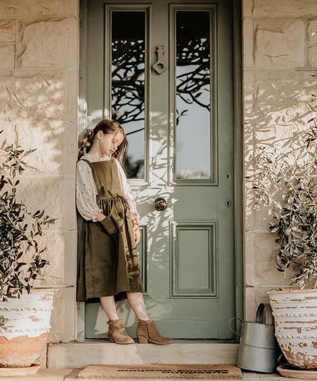 son and daughter - LUNA PINAFORE DRESS