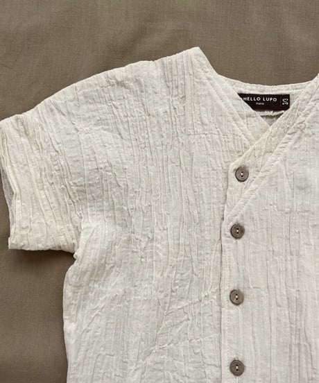 HELLO LUPO - Zen Short Sleeves (White crepe)