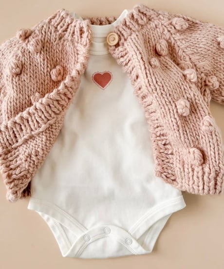 THE BLUEBERRY HILL - Popcorn Cardigan  Blush