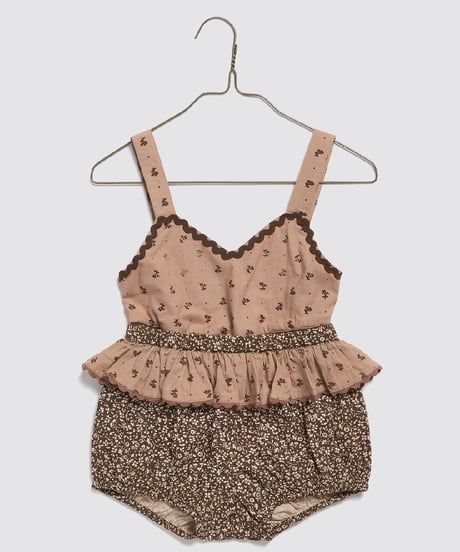 Little Cotton Clothes - Petra Romper Bracken Floral