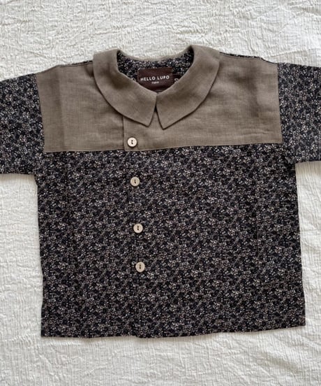 HELLO LUPO - Sou Shirt (Fiori nero)