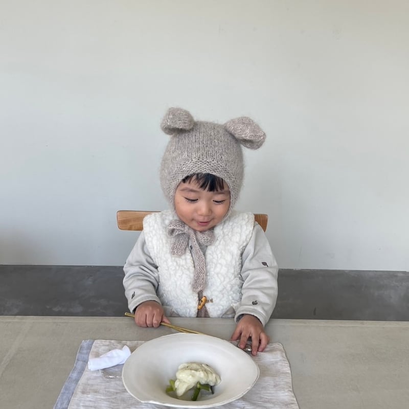 Kiddy Stuff - Mouse Hat Light Beige | UANDEL