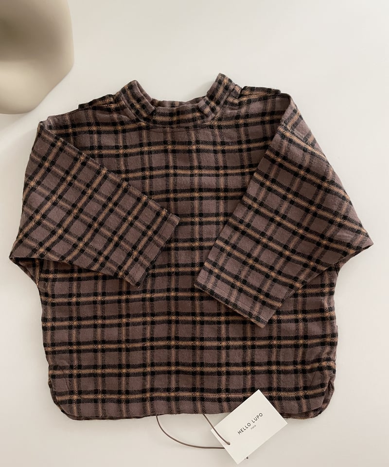 【値下中】HELLO LUPO poncho purple check 22aw 値下中】HELLO LUPO poncho purple check 22aw 値下中】HELLO