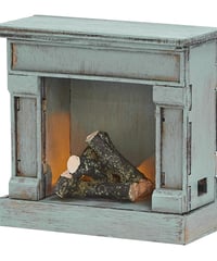 【予約販売商品】Maileg - Fireplace (だんろ/ビンテージブルー)