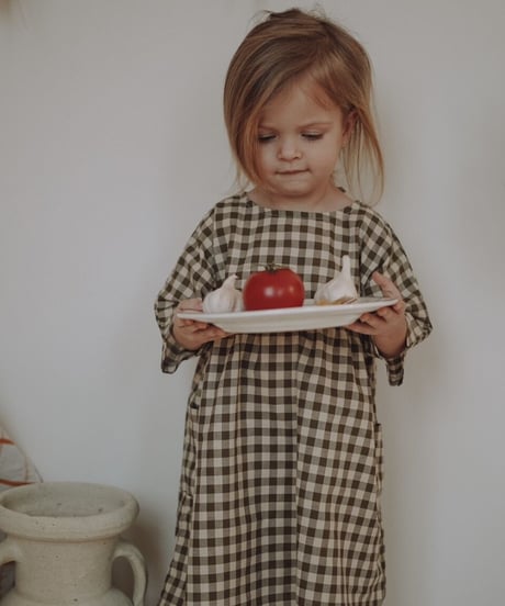organic zoo - Olive Gingham Bella Dress 送料無料