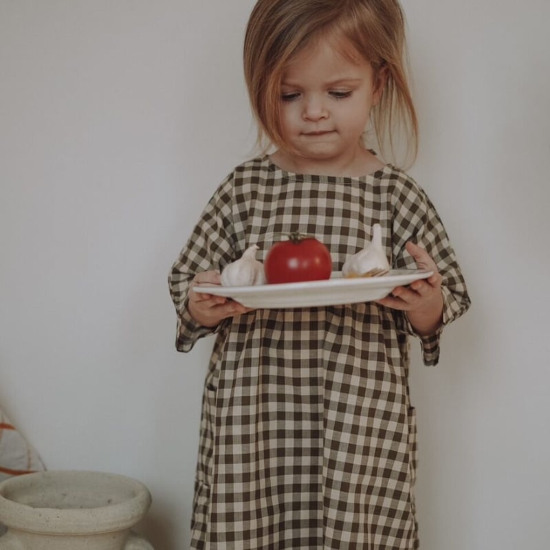 organic zoo - Olive Gingham Bella Dress 送料無料 |