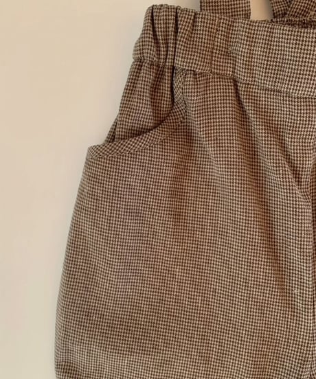 HELLO LUPO - Gigi shorts, brown houndstooth