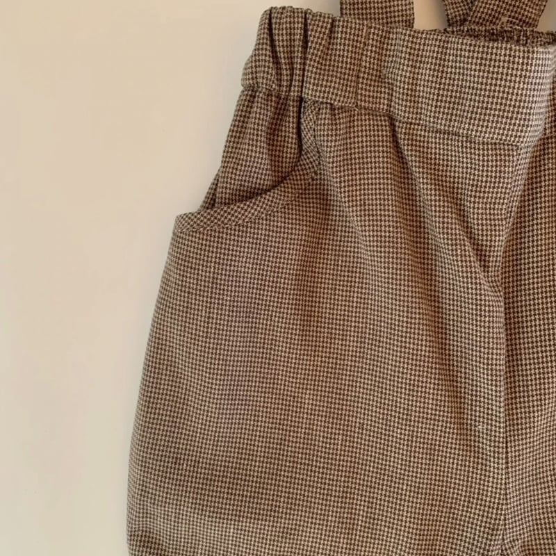 HELLO LUPO - Gigi shorts, brown houndstooth | U