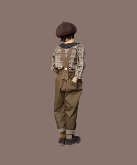 HELLO LUPO - Lupo Jeans / brown denim (18m〜5y size)