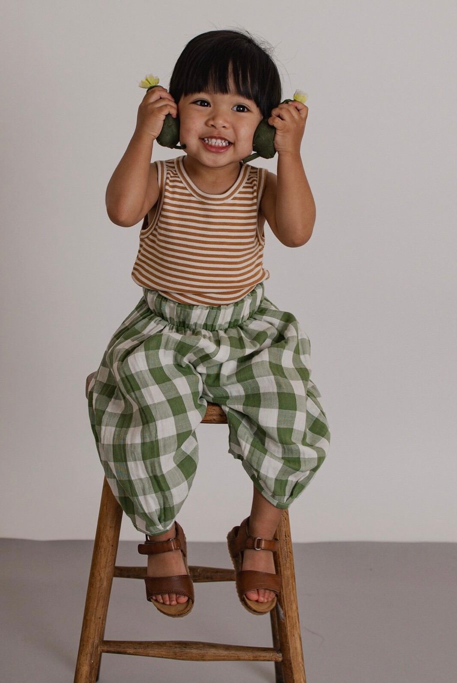 organic zoo - Dill Gingham Resort Pants | UANDEL