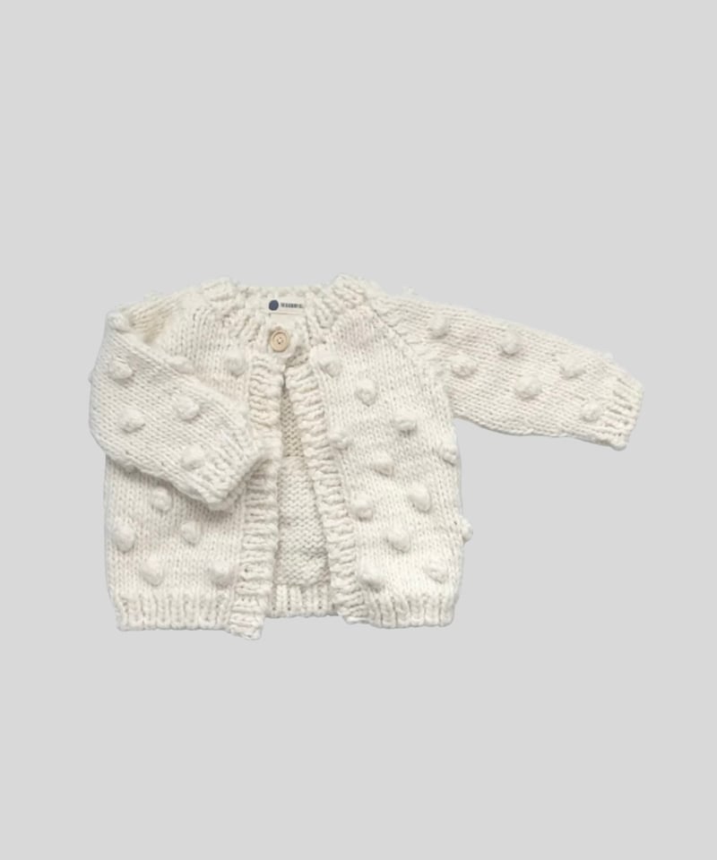 THE BLUEBERRY HILL - Popcorn Cardigan Cream |