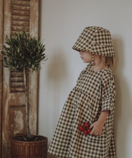 organic zoo - Olive Gingham Bella Dress 送料無料