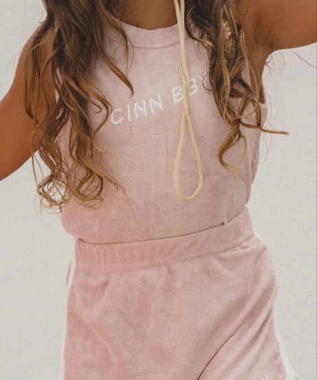 CINNAMON BABY -  Terry Singlet - Dusty Rose