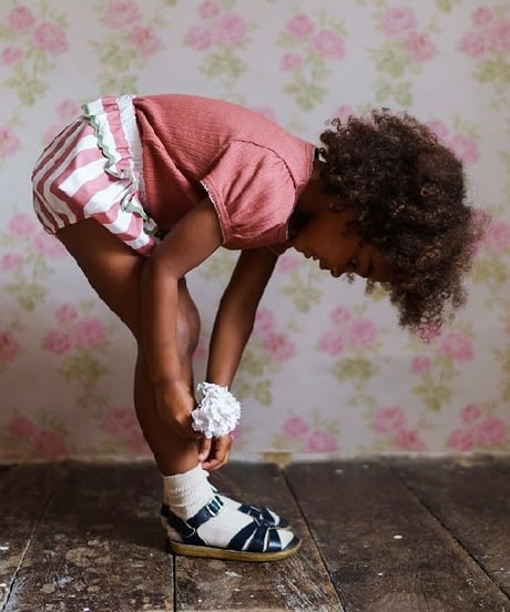 Little Cotton Clothes -  Frilly Bloomers in Raspberry Stripe