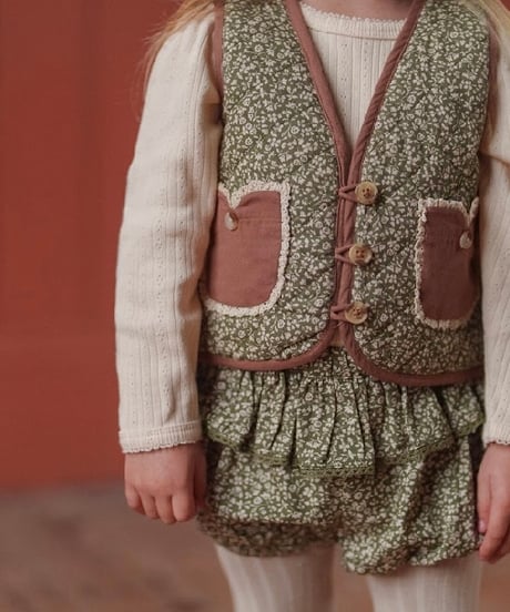 Little Cotton Clothes - Bay Waistcoat Combe Floral