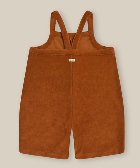 organic zoo - Terracotta Terry Cropped Dungarees