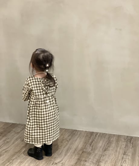 organic zoo - Olive Gingham Bella Dress 送料無料