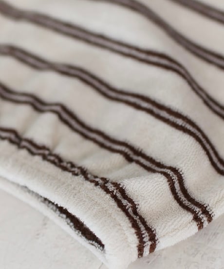 【予約】EARTH THE ARCHIVE - Terry jogger - Brown stripe