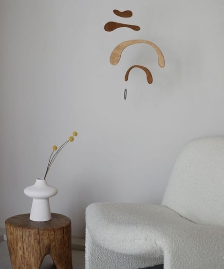 【予約販売商品】Kinetic Levi - Lily Plywood hanging kinetic mobile
