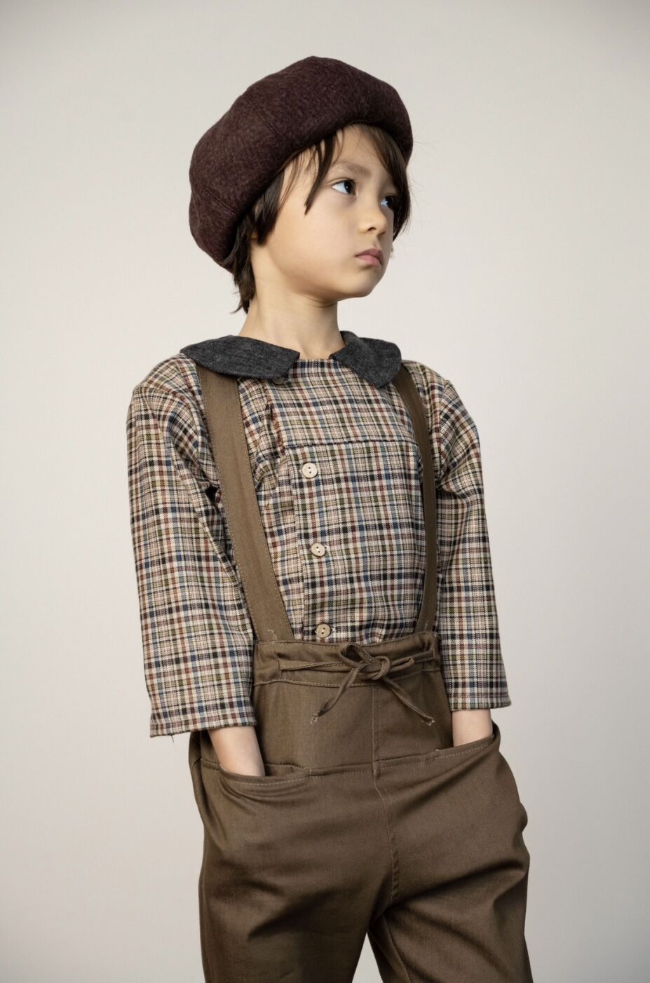 HELLO LUPO - Lupo Jeans / brown denim (18m〜5y s HELLO LUPO - Lupo Jeans / brown denim (18m〜5y s