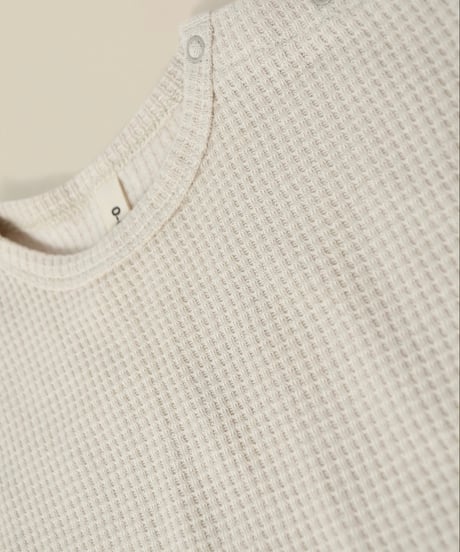 organic zoo - Ceramic White Waffle Boxy T-Shirt送料無料