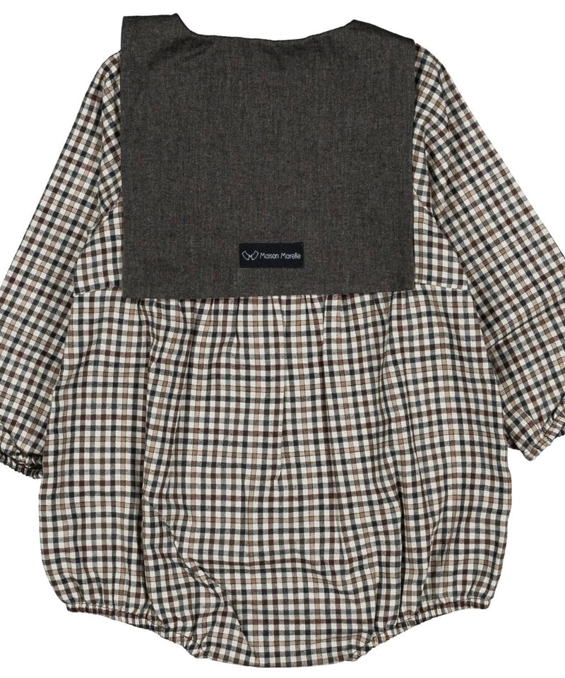 【Maison Marelle romper BAC gingham】 予約販売商品】 Maison Marelle - Romper BAC- gingham b