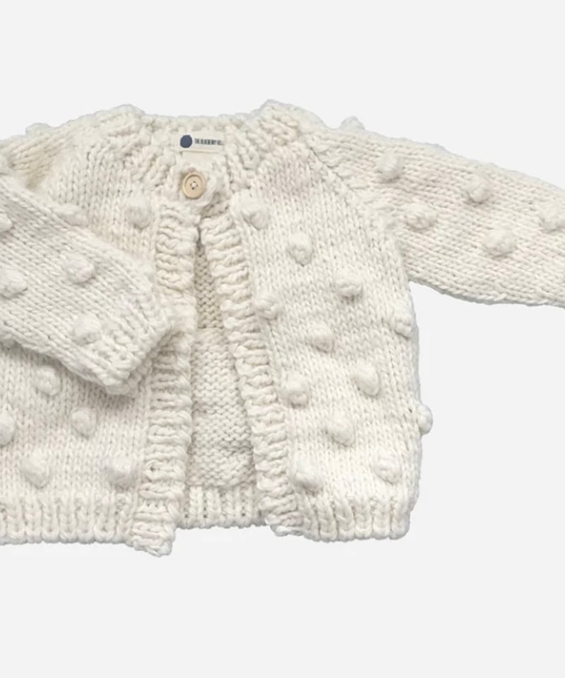 THE BLUEBERRY HILL - Popcorn Cardigan Cream |