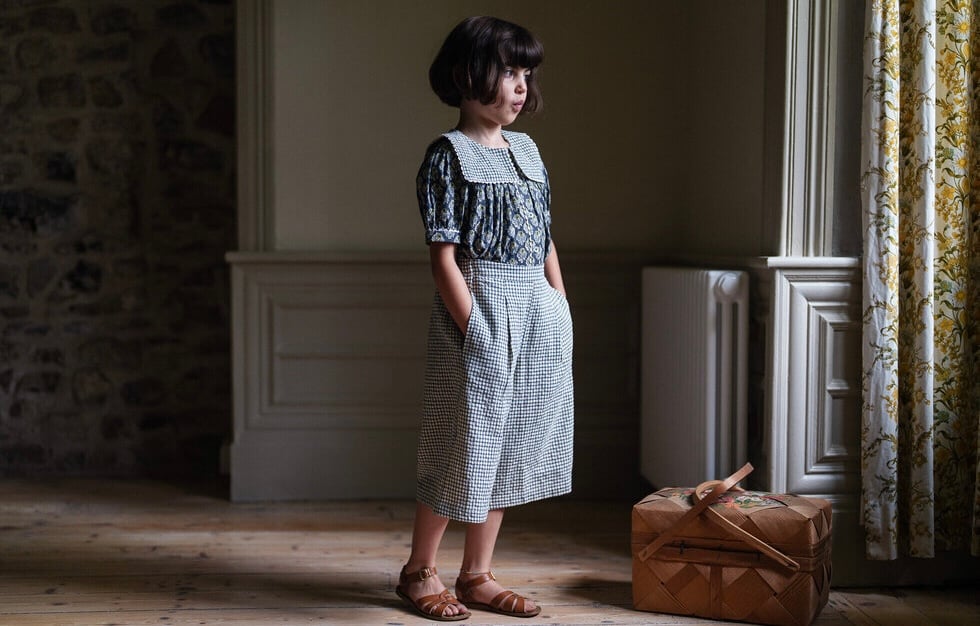 Little Cotton Clothes - Lara Blouse Thistle Flo