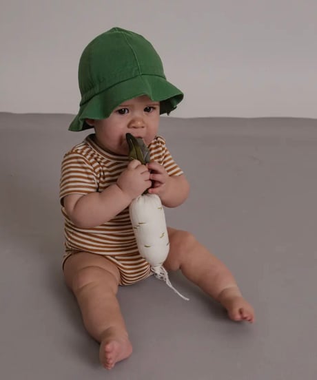 organic zoo - Copper Stripes Short Sleeve Bodysuit