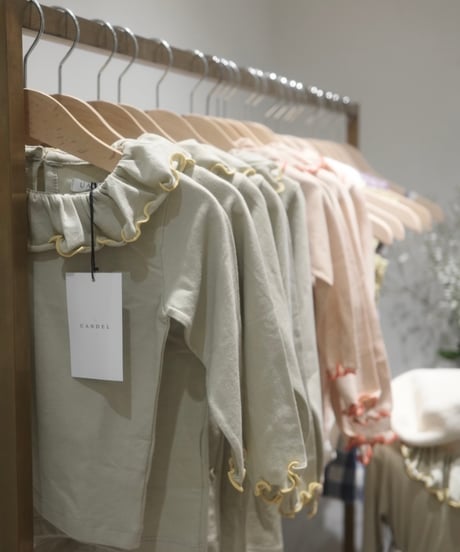UANDEL - mellow collared tops (melon yellow)