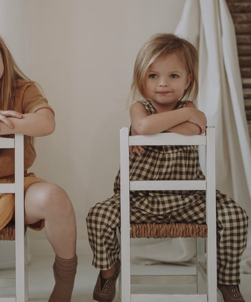 organic zoo－Olive Gingham 上下セット organic zoo - Olive Gingham Dolce Top 送料無料 | UA