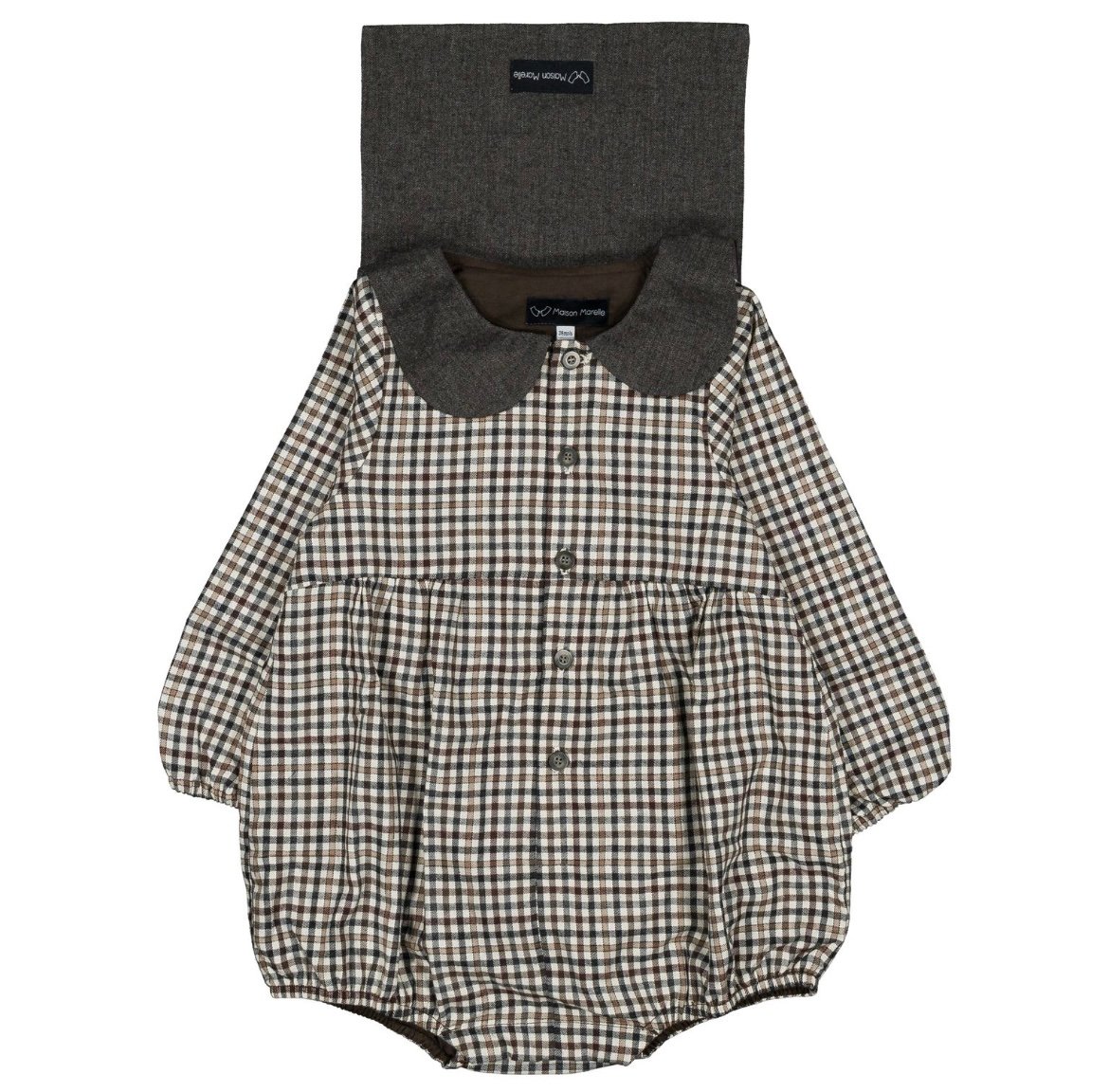 maison marelle セット 予約販売商品】 Maison Marelle - Romper BAC- gingham b