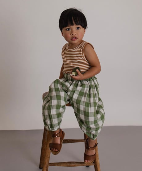 organic zoo - Dill Gingham Resort Pants
