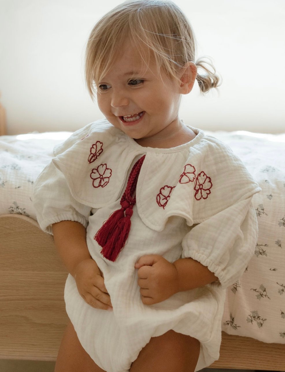 sonanddaughter ロンパース　1y son and daughter] Loren Romper | Brown | RonRo