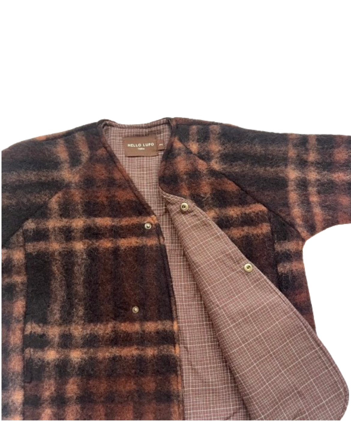 値下げ中！新品タグ付き⭐︎HELLOLUPO kimono coat 4-5y HELLO LUPO Kimono Coat - Pine tree | 𝘮𝘢𝘮𝘰𝘶𝘳