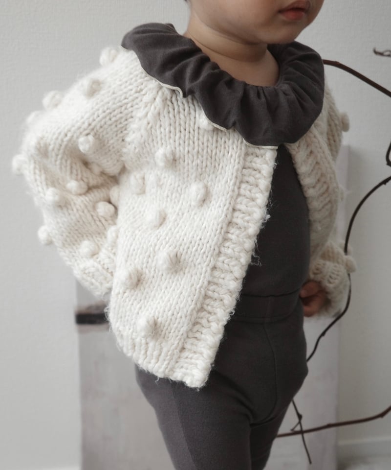 THE BLUEBERRY HILL - Popcorn Cardigan Cream |