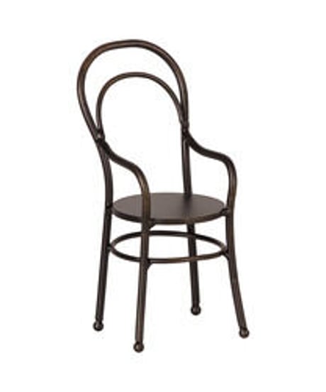 【予約販売商品】Maileg -Chair with armrest Mini (ひじ掛け付きチェア/ブラック)