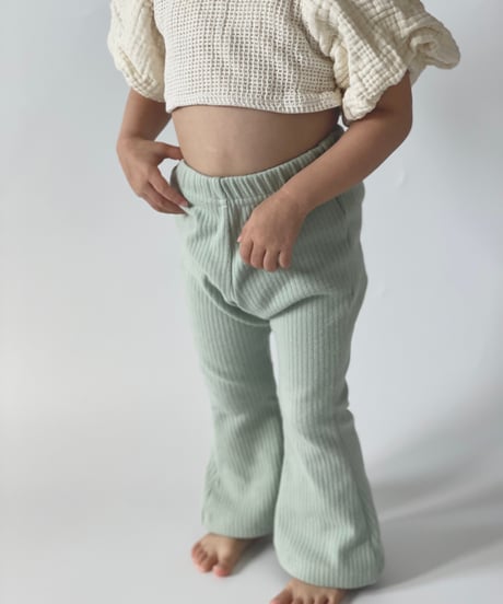 UANDEL - flare pants (Mint green)