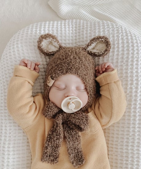 Kiddy Stuff - Boucle Bear Hat Brown